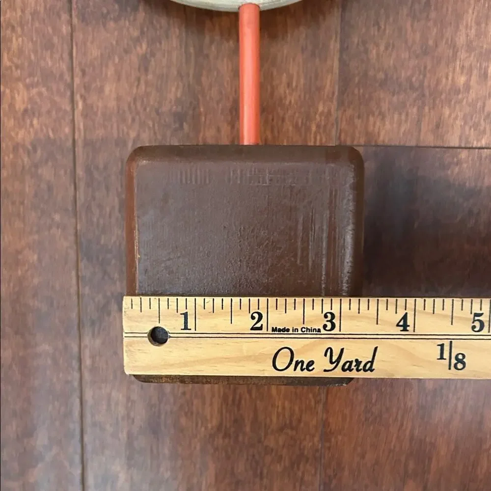 Vintage Handcrafted Wooden Duck Figurine Mounted on a Wooden Box